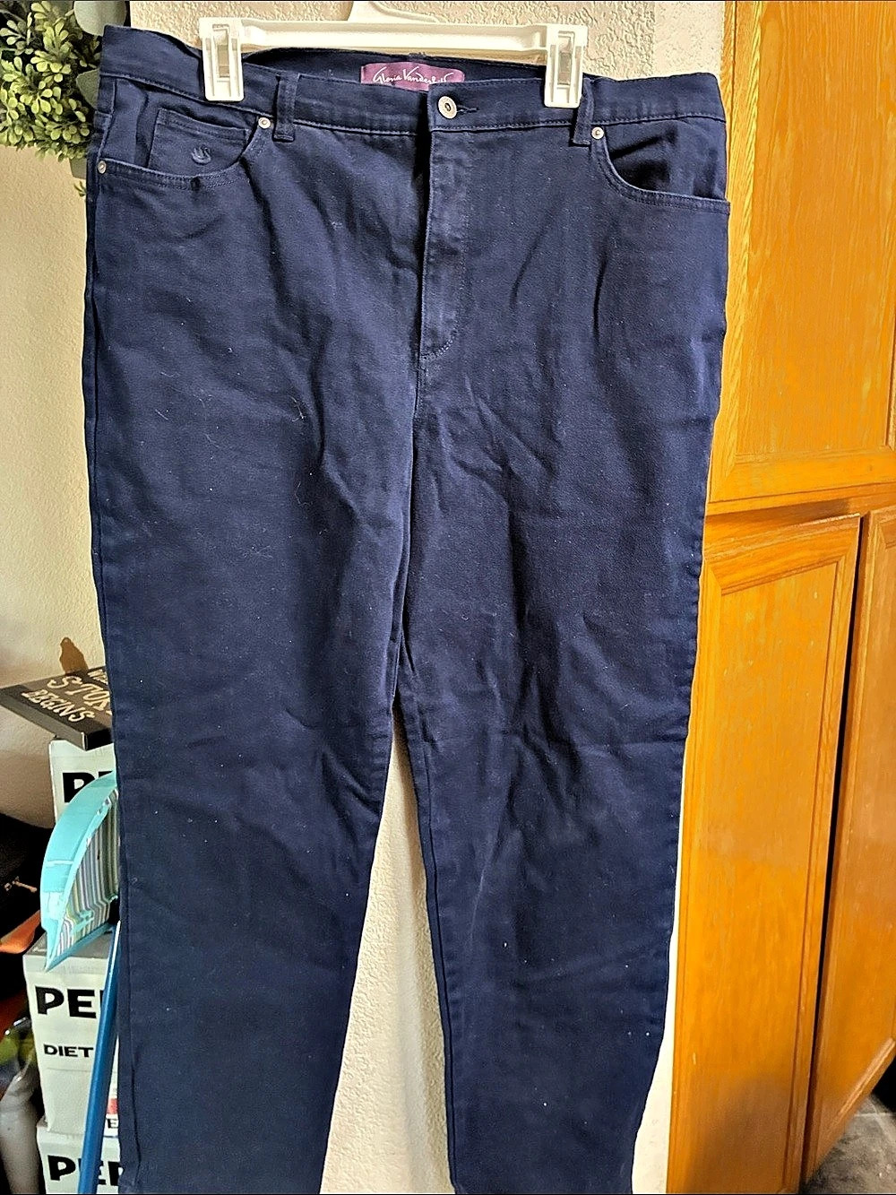 Gloria Vanderbilt Amanda Classic Jean Women's Straight Leg Pants Size 18Blue lon